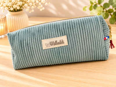 Trousse d'Ecolier Bleu Lichen