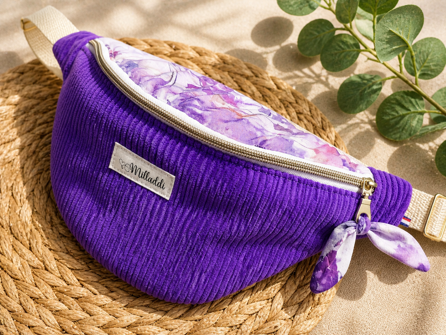 Sac Banane Bi matière Violetta