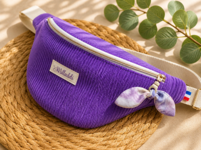 Sac Banane Bi matière Violetta