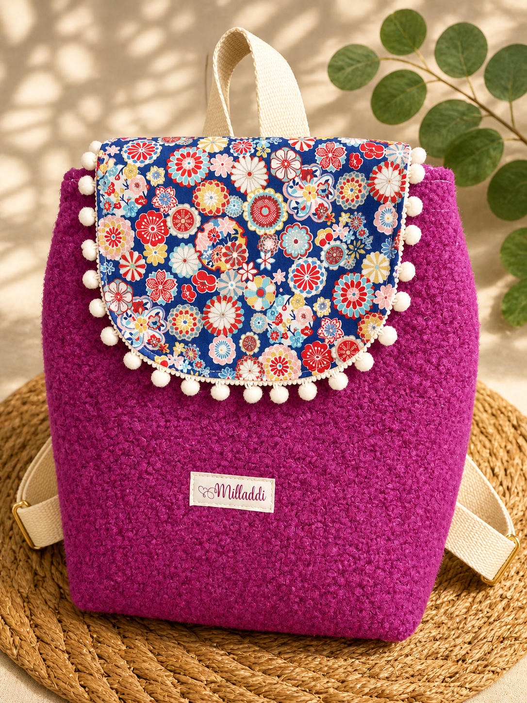 sac à dos pompon