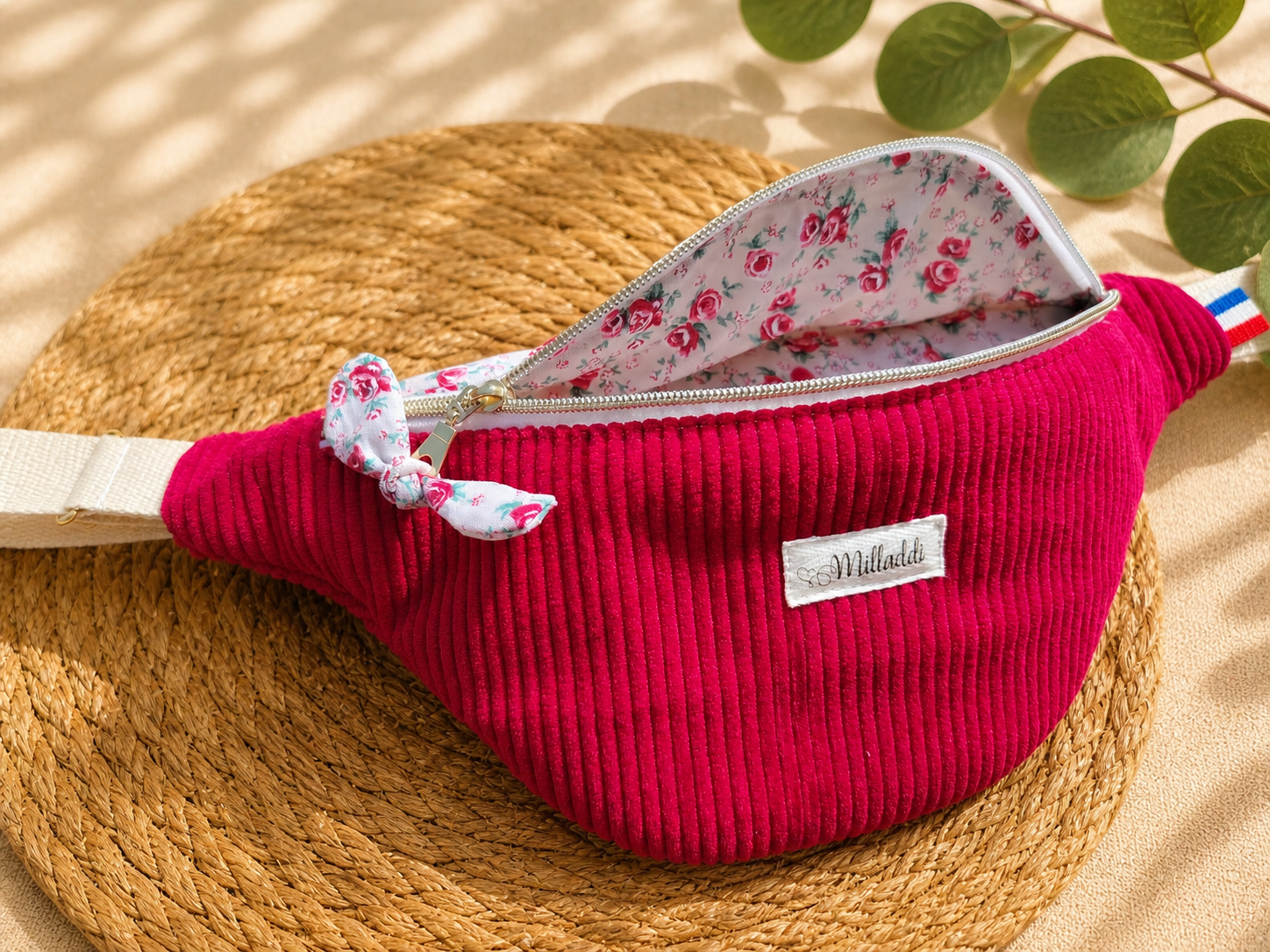 Sac banane bi matière Roses Rouges