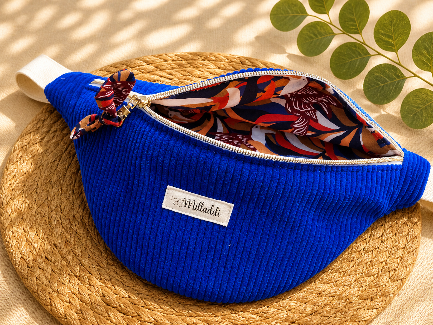 Sac banane bleu roi