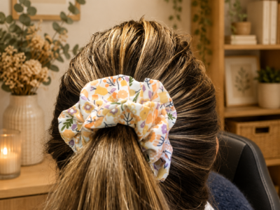 Chouchou Moyen Petites Fleurs