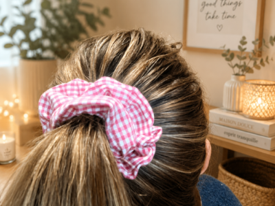 chouchou moyen vichy rose