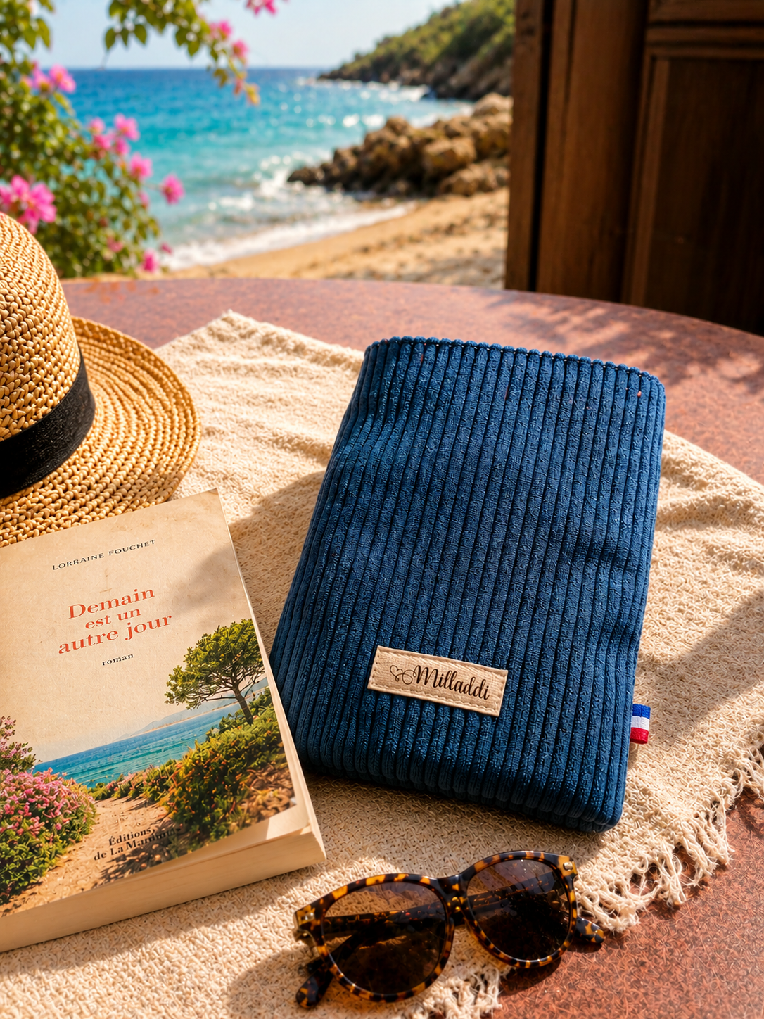 Housse de Livre Poche Bleu Jeans