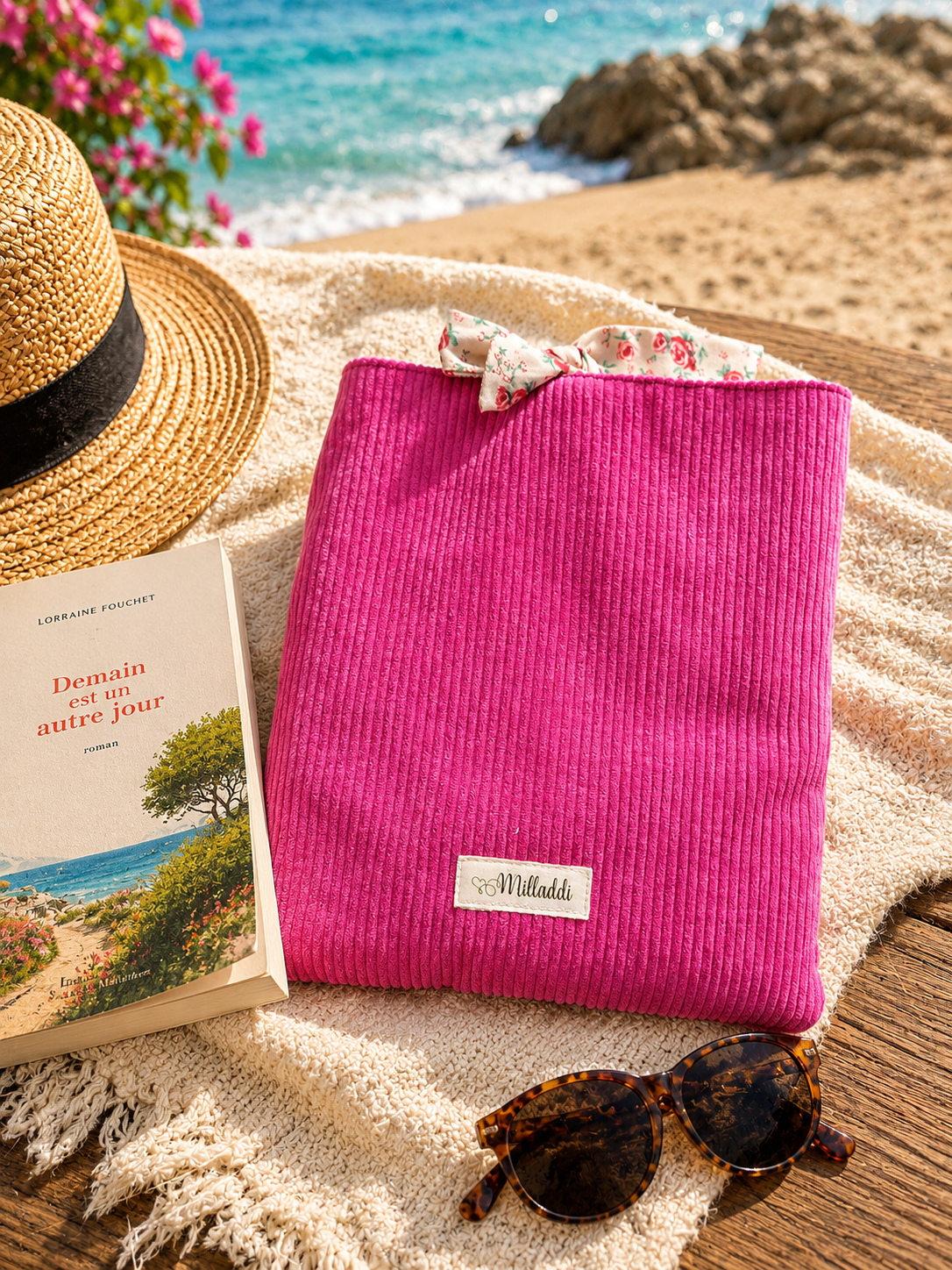 Housse de Livre Broché Fuchsia