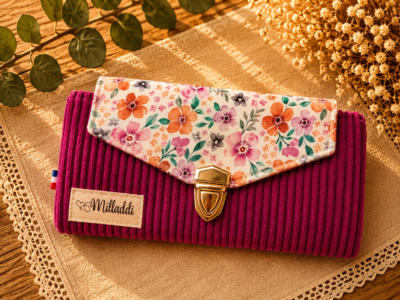 Porte Monnaie à Rabas Framboise Personnalisable