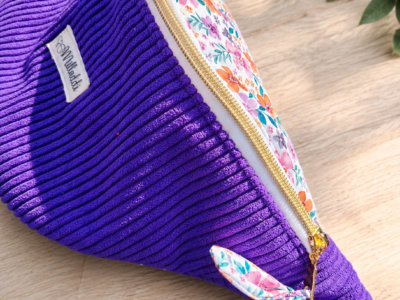 Sac Banane Bi Matière Lavande Flower