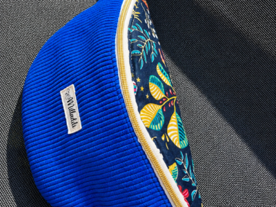Sac Banane Bi Matière Bleu Indigo