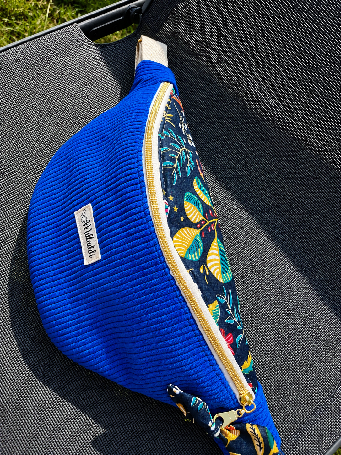 Sac Banane Bi Matière Bleu Indigo 1 Sac Banane Bi Matière Bleu Indigo
